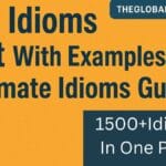 A–Z Popular American Idioms List